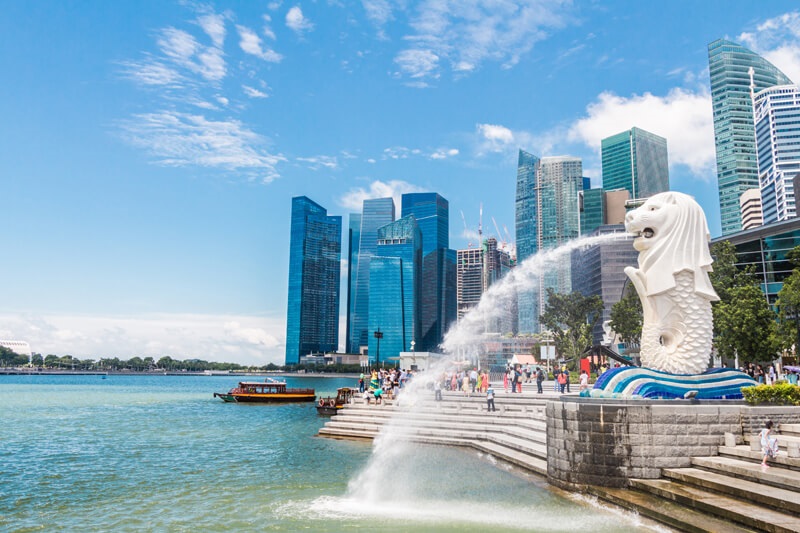 CÔNG VIÊN SƯ TỬ BIỂN MERLION - TƯỢNG TRƯNG CHO SINGAPORE